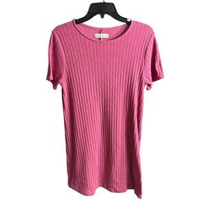 Abercrombie & Fitch Ribbed Midi Sweater Dress Mauve Pink Size Medium